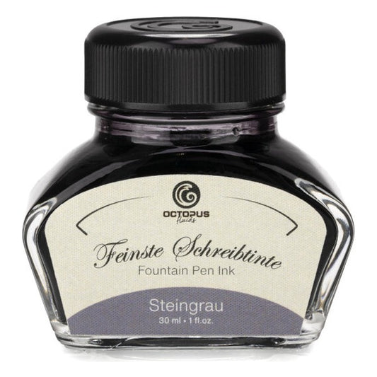 Octopus Fluids Steingrau (Stone Grey) Fountain Pen Ink