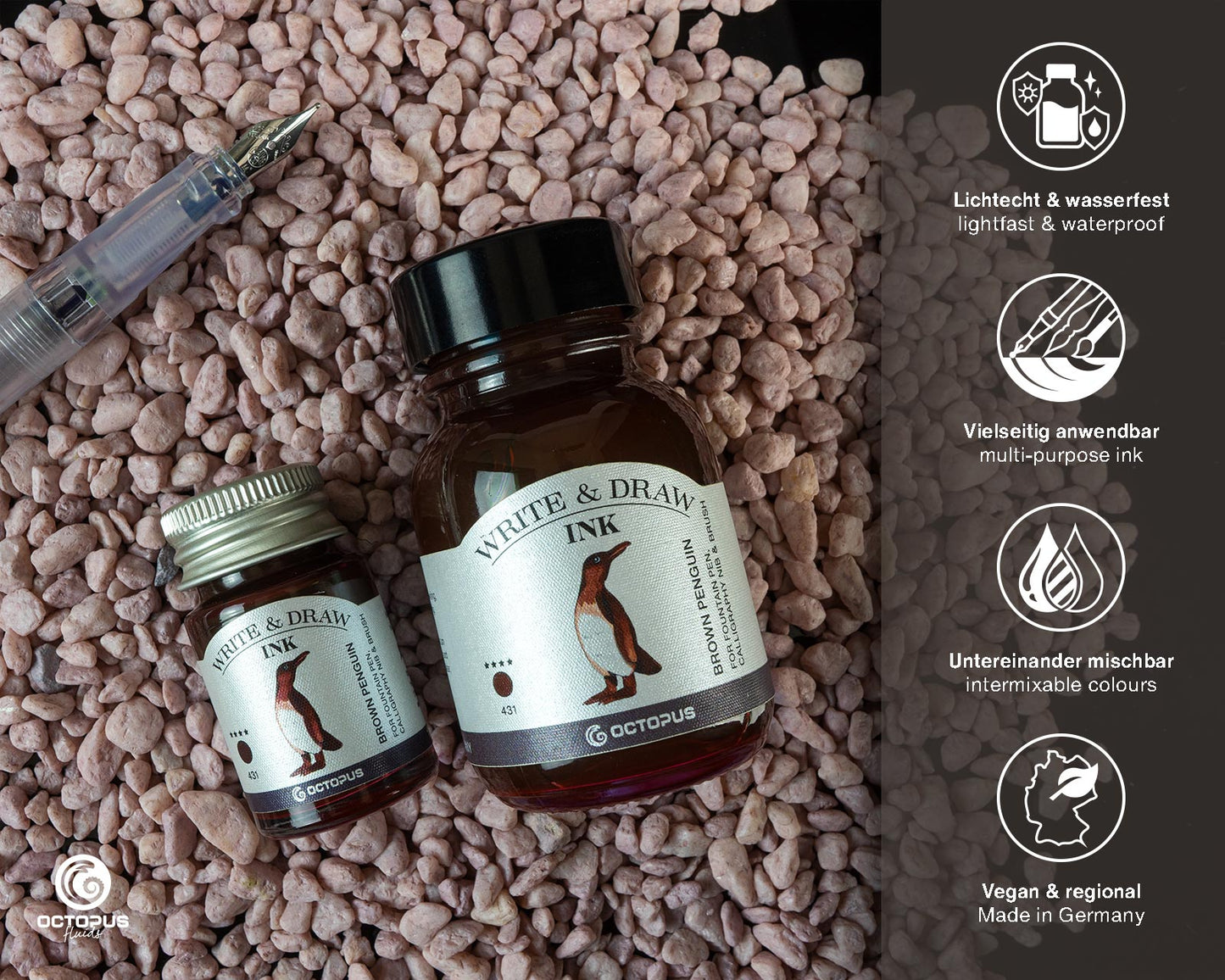 Octopus Write and Draw: Brown Penguin