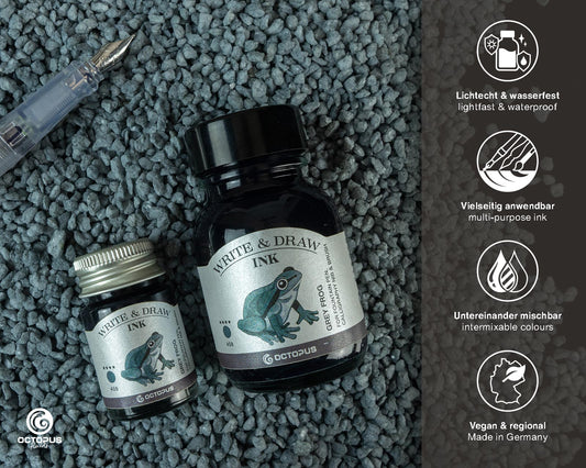 Octopus Write and Draw: Grey Frog
