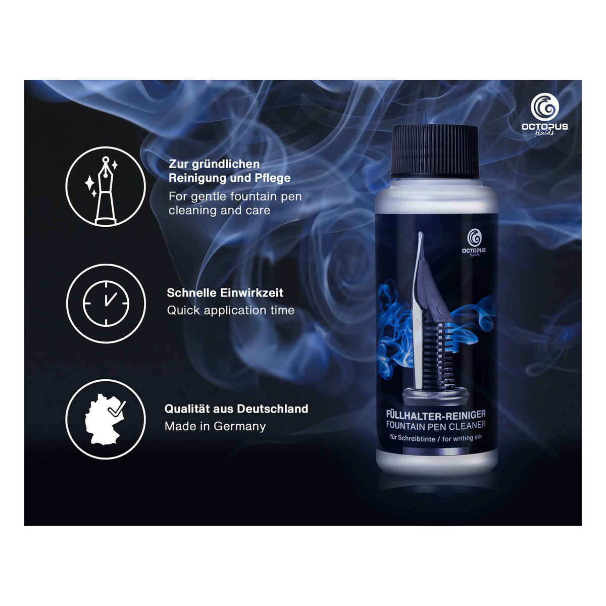 Octopus Fountain Pen Cleaner (100mL)