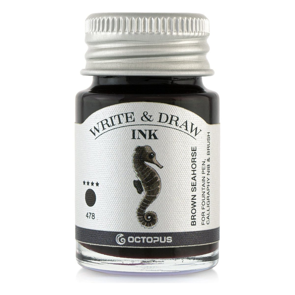 Octopus Write and Draw: Brown Seahorse — 10mL bottle