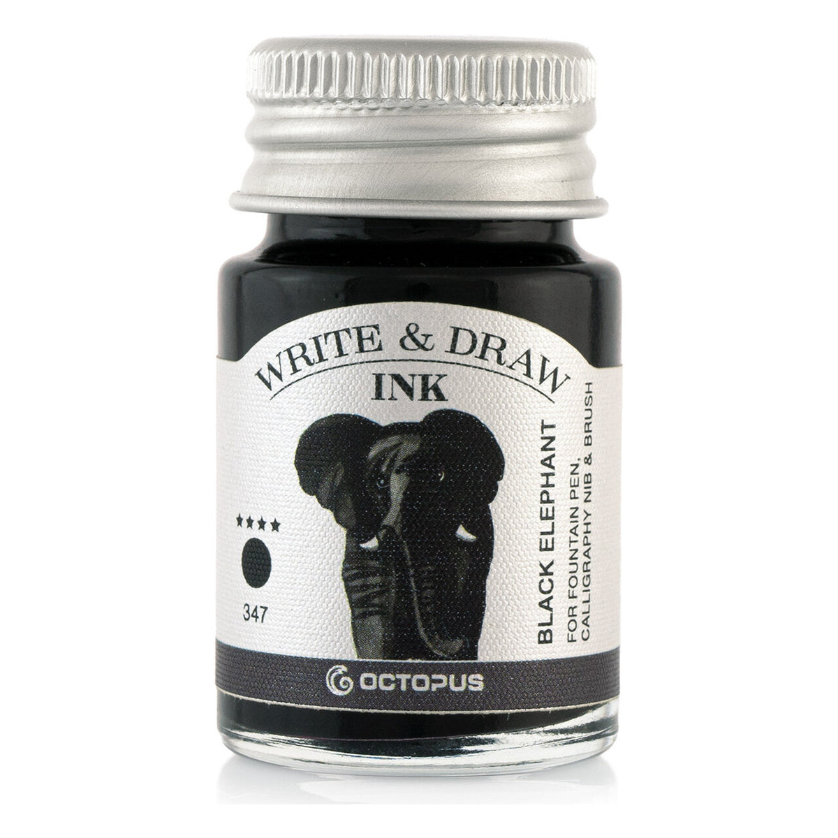 Octopus Write and Draw: Elephant Black — 10mL bottle