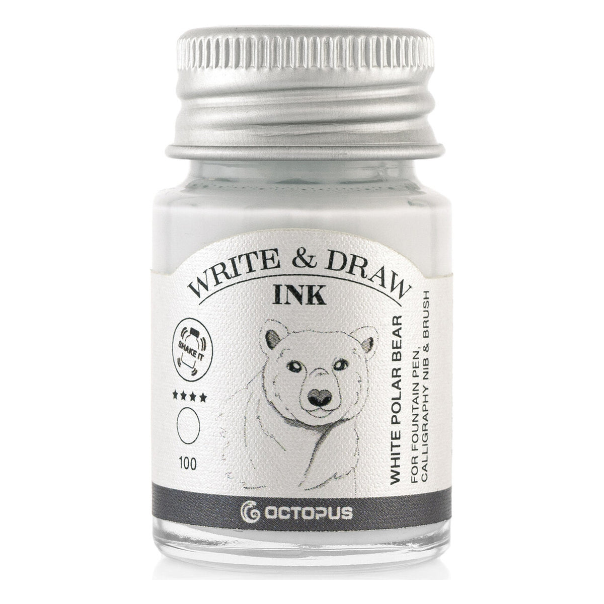 Octopus Write and Draw: White Polar Bear — 10mL bottle
