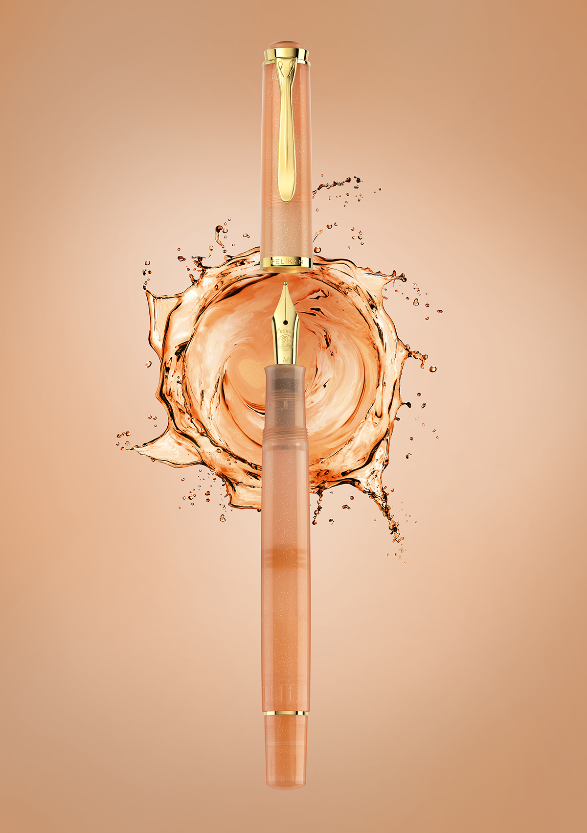 Pelikan M200 Fountain Pen - Apricot Achat (Special Edition, in Gift Box)