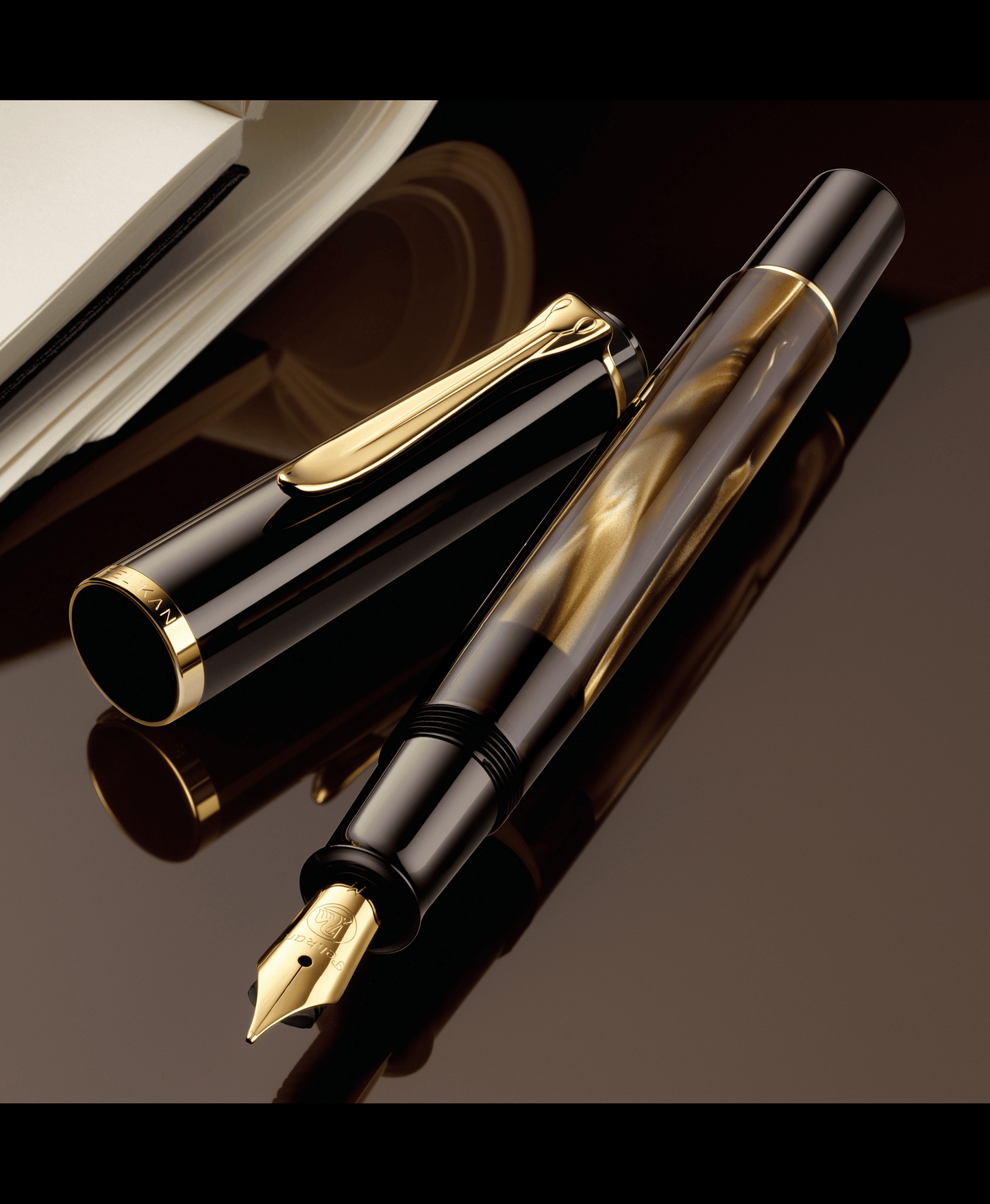 Pelikan Classic M200 Fountain Pen - Brown Marbled