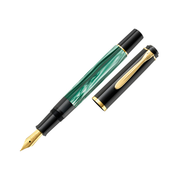 Pelikan Classic M200 Fountain Pen - Green Marbled