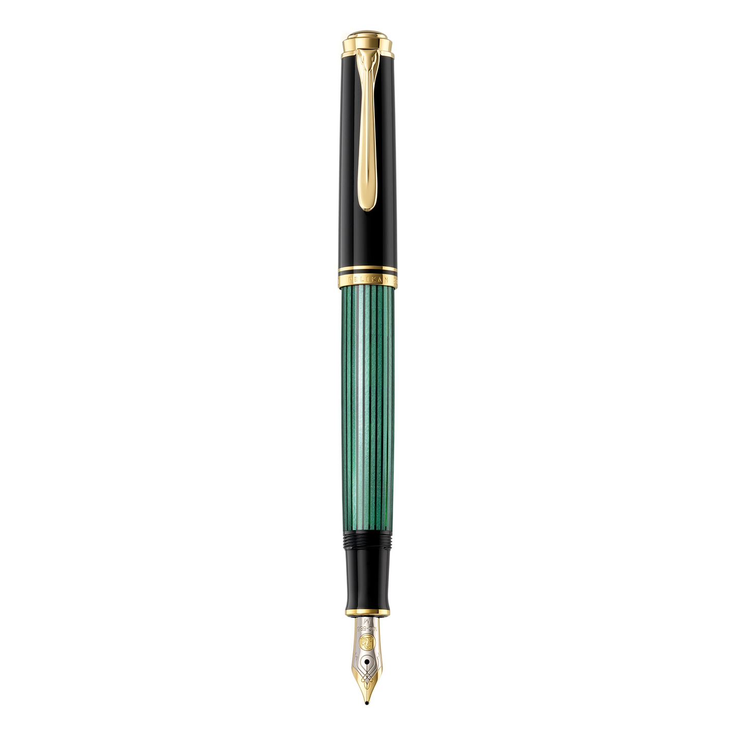 Pelikan M400 Souverän Fountain Pen - Black / Green