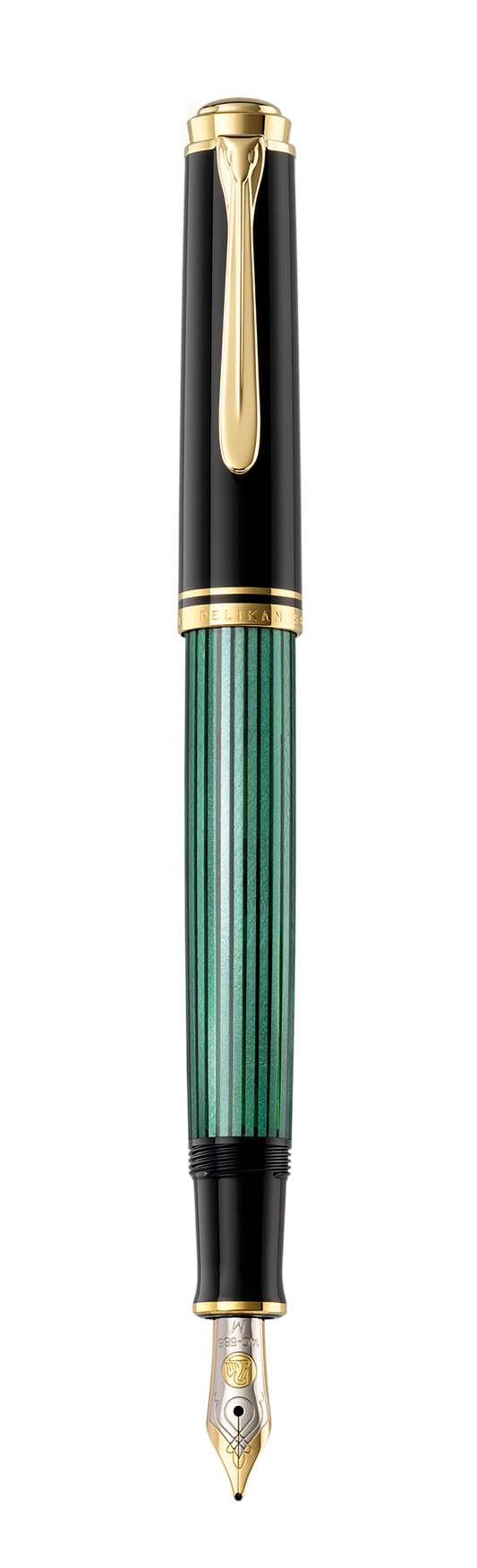 Pelikan M400 Souverän Fountain Pen - Black / Green