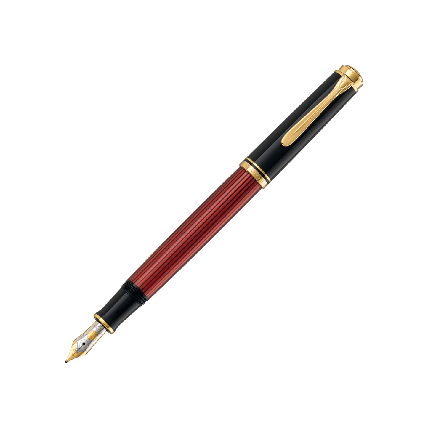 Pelikan M400 Souverän Fountain Pen - Black / Red