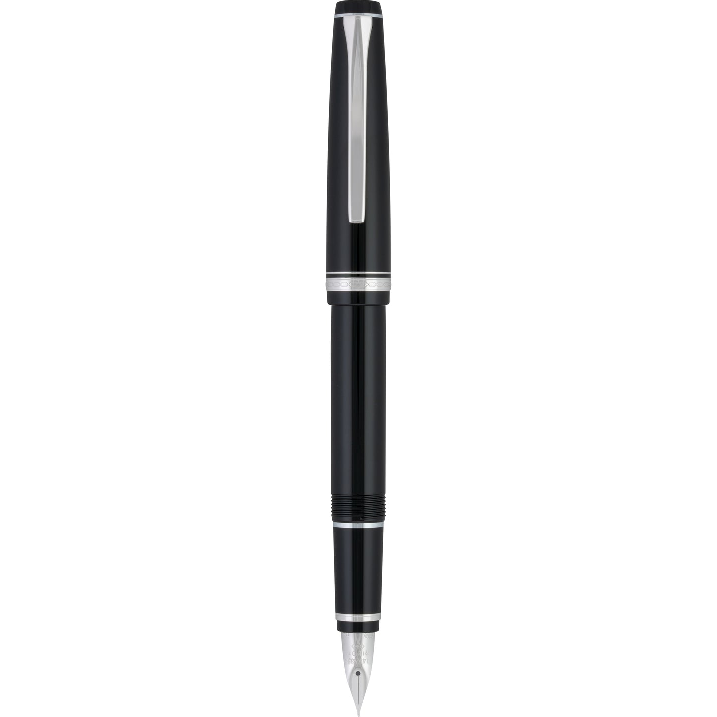 Pilot Falcon Fountain Pen - Black/Rhodium
