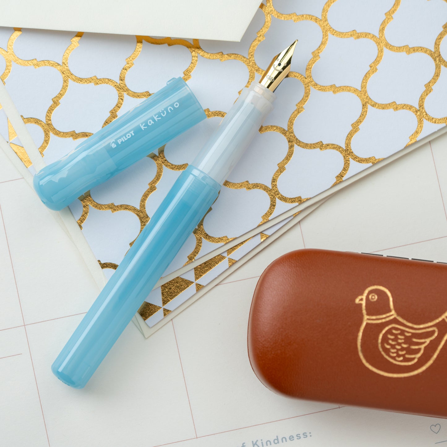 Pilot Kakuno Fountain Pen - Madoromi Series - Azure Sky