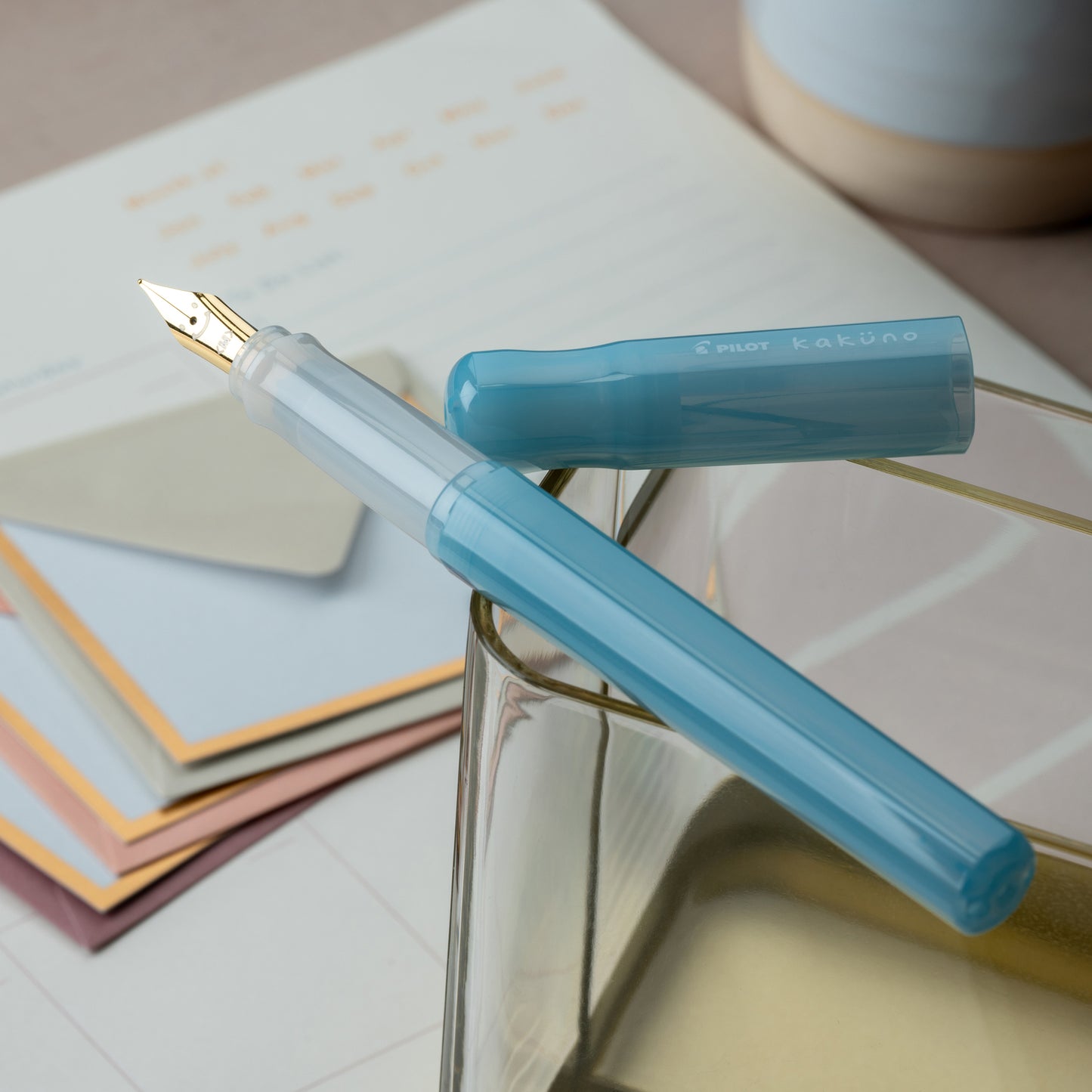 Pilot Kakuno Fountain Pen - Madoromi Series - Azure Sky