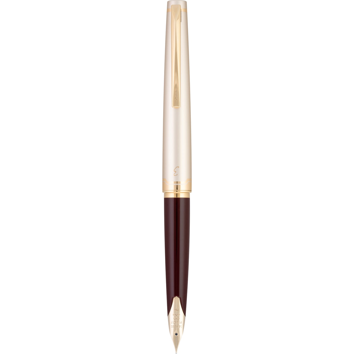 Pilot E95S Fountain Pen - Burgundy/Ivory