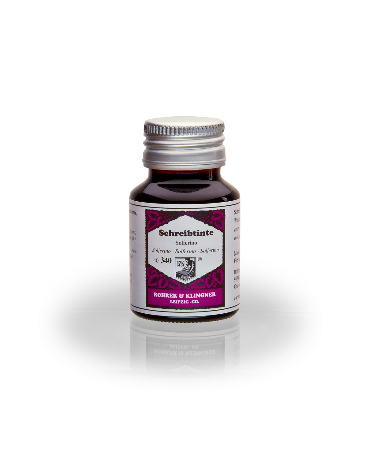 Rohrer & Klingner Solferino Ink – Bottle and Plume