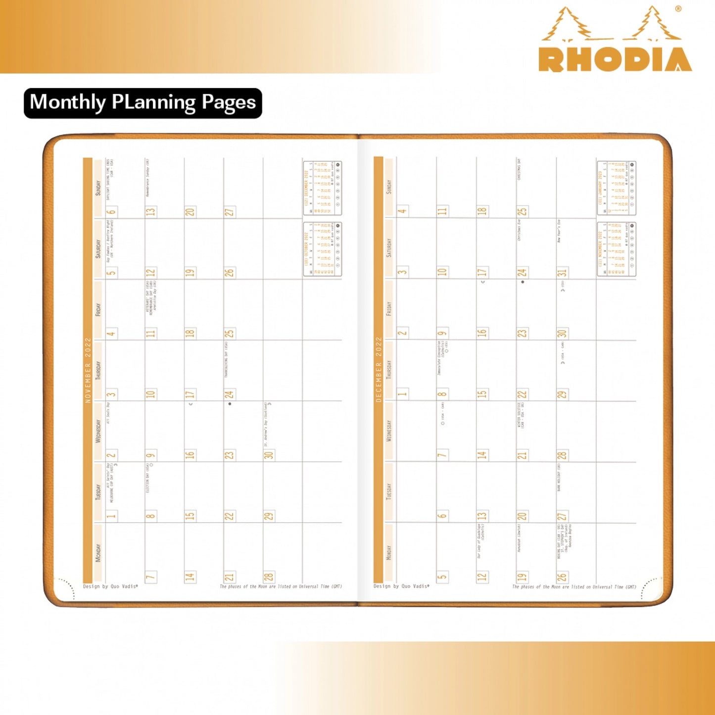 Rhodia Webplanner (2026) - (6.25 x 9.375 inches)