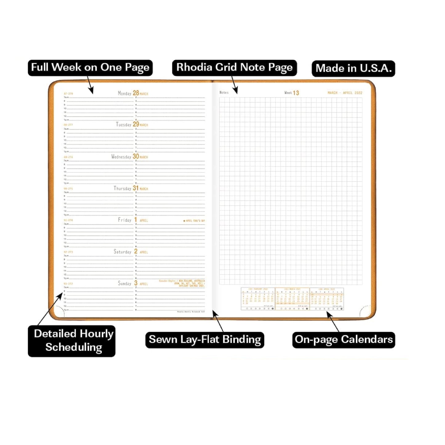 Rhodia Webplanner (2026) - (6.25 x 9.375 inches)