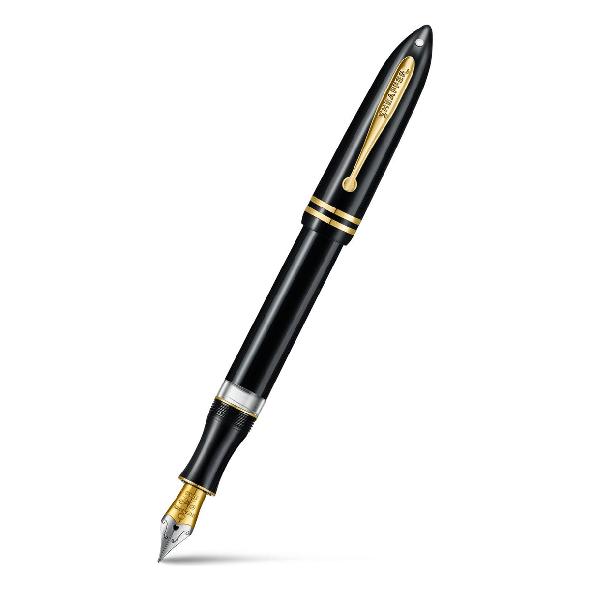 Sheaffer Balance III E893 Glossy Black and Gold Fountain Pen