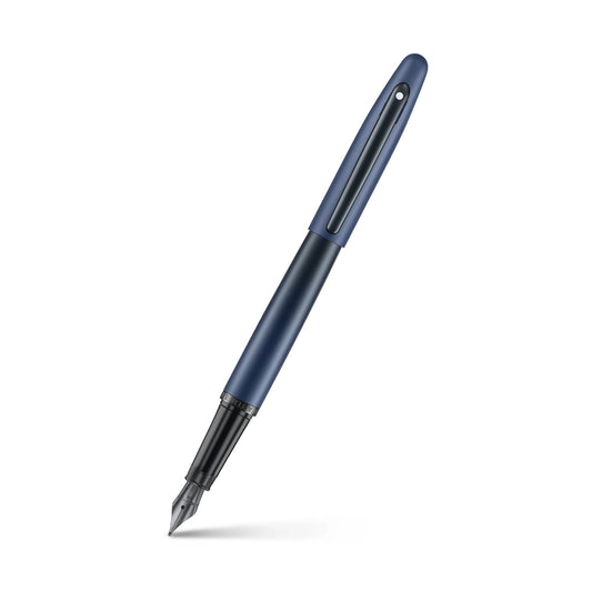 Sheaffer VFM 9429 Expressions - Matte Blue Fountain Pen with Matte Black Trims