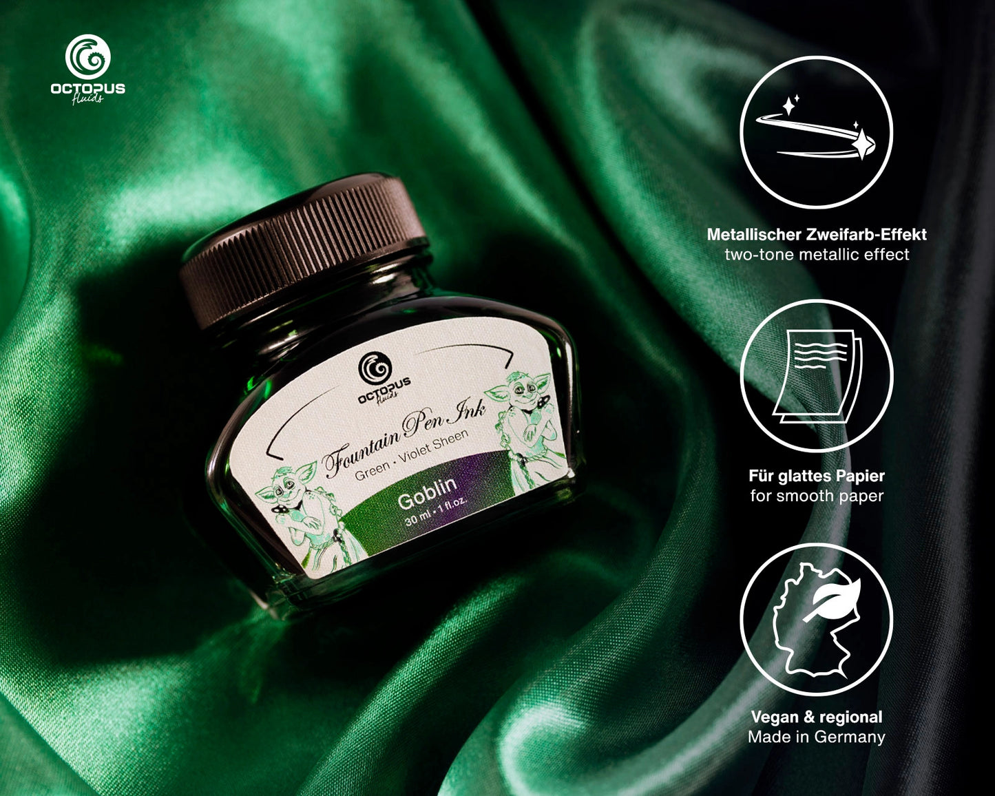 Octopus Sheen: Goblin (Green with Violet Sheen - 30mL)