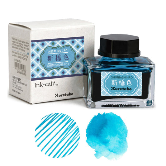 Kuretake Meiji No Iro Ink - Shimbashi-iro Turquoise