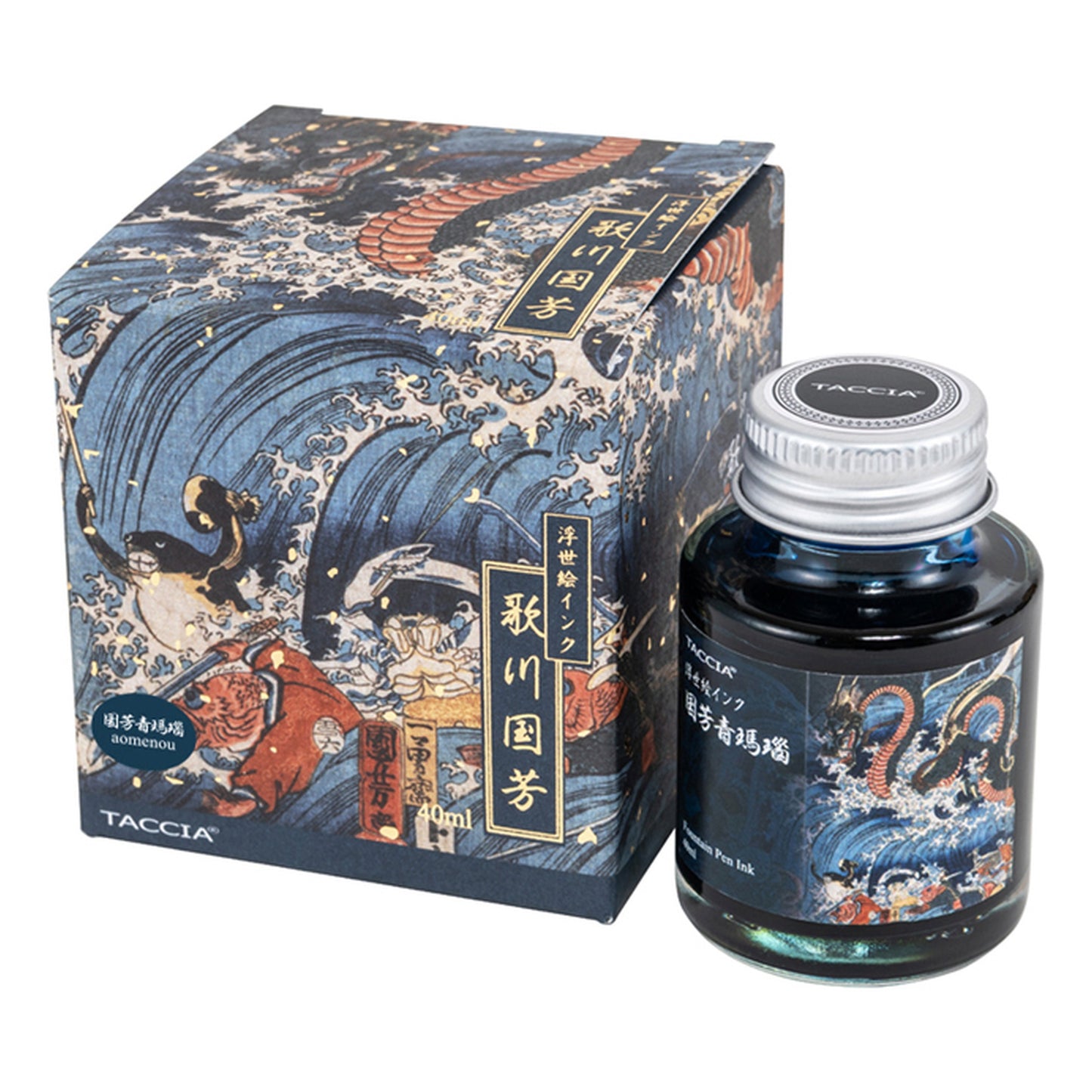 Taccia Ukiyo-e Kuniyoshi-Aomenou (Blue Agate) Ink