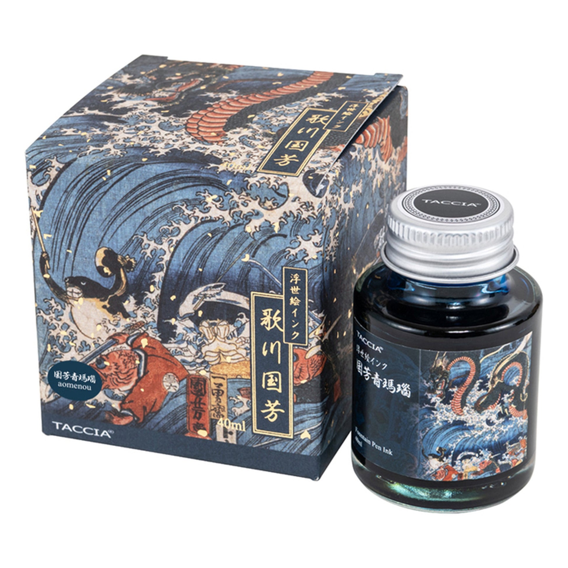 Taccia Ukiyo-e Kuniyoshi-Aomenou (Blue Agate) Ink