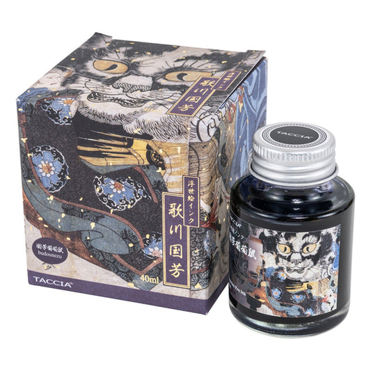 Taccia Ukiyo-e Kuniyoshi-Budounezu (Grape Gray) Ink
