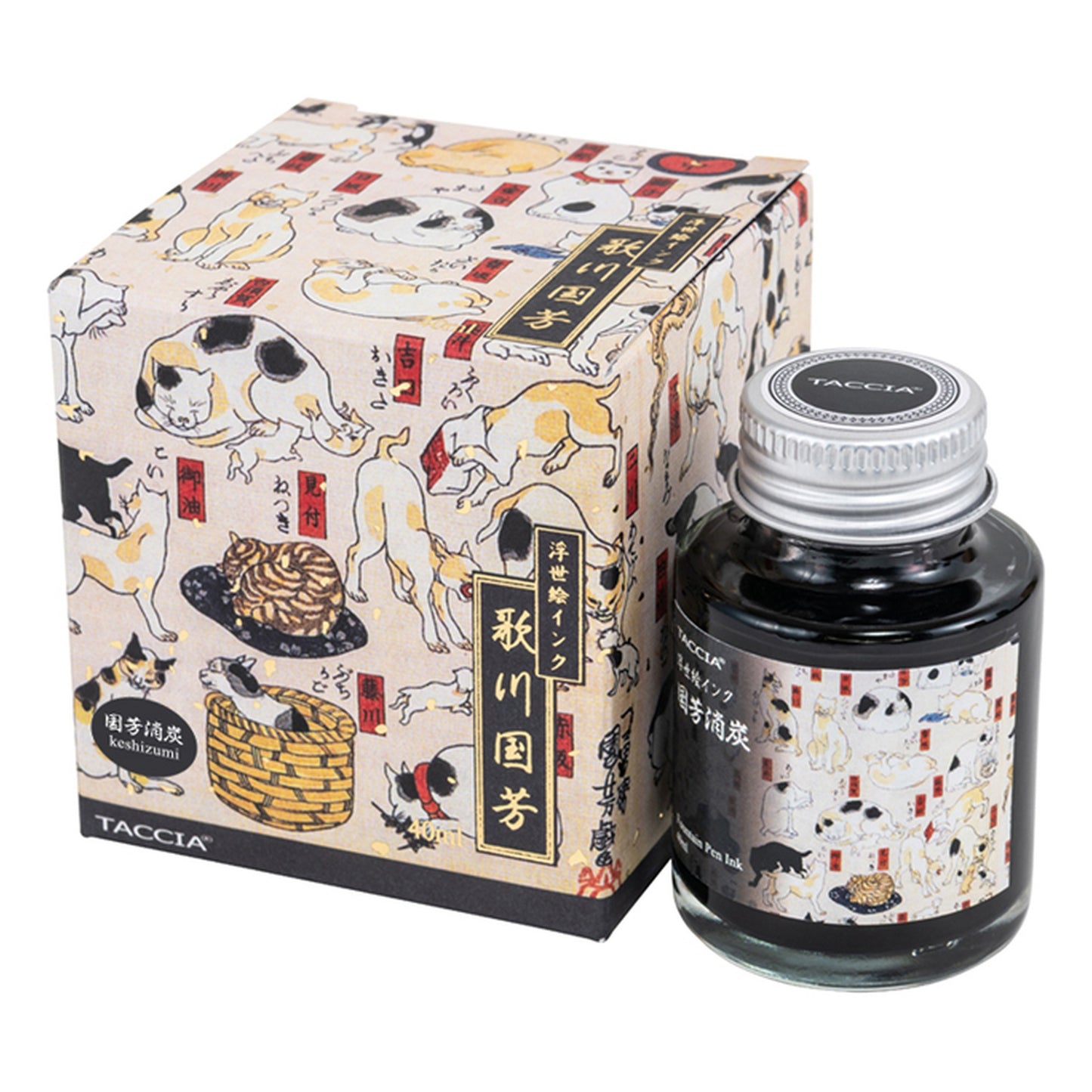 Taccia Ukiyo-e Kuniyoshi-Keshizumi (Charcoal Gray) Ink