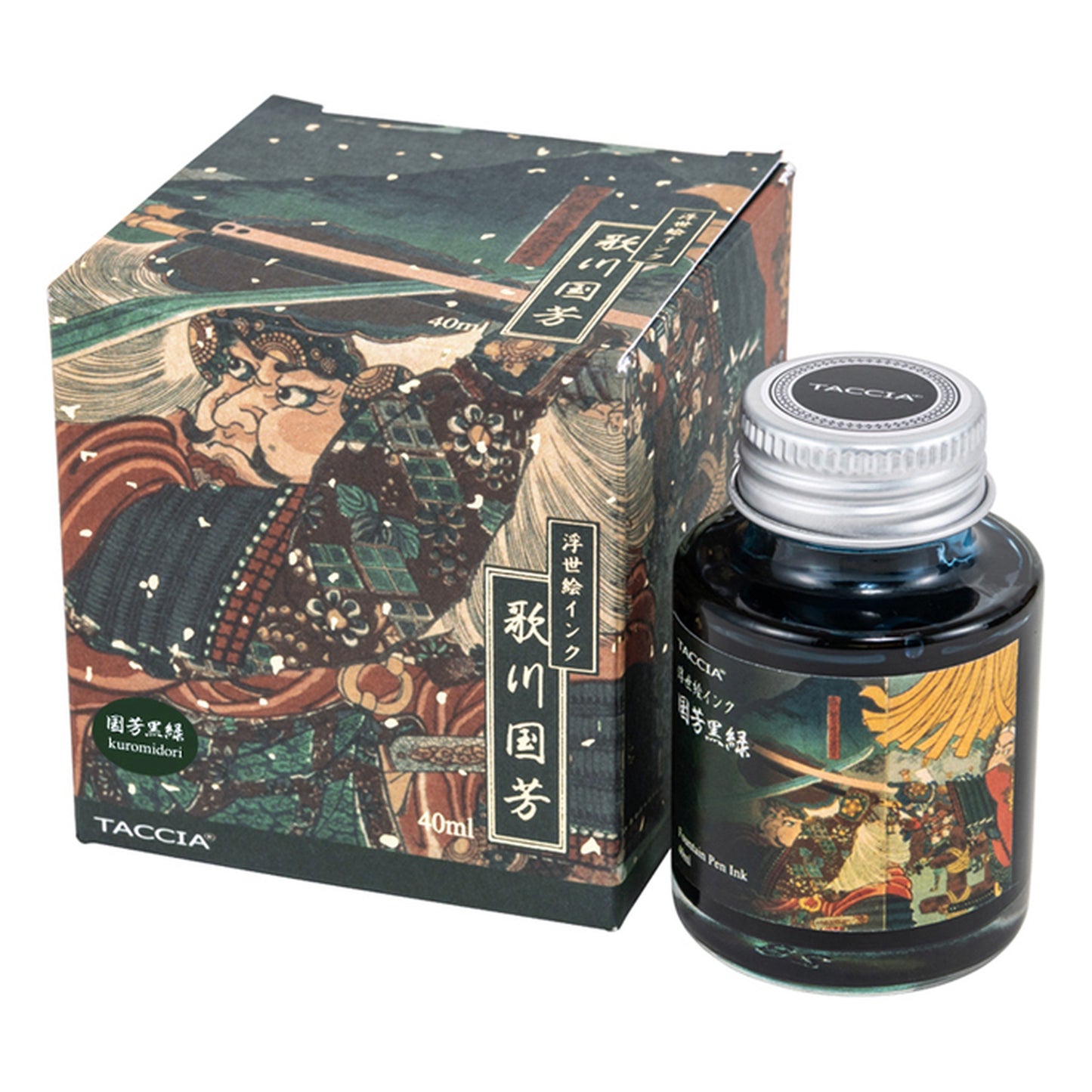 Taccia Ukiyo-e Kuniyoshi-Kuromidori (Black Green) Ink