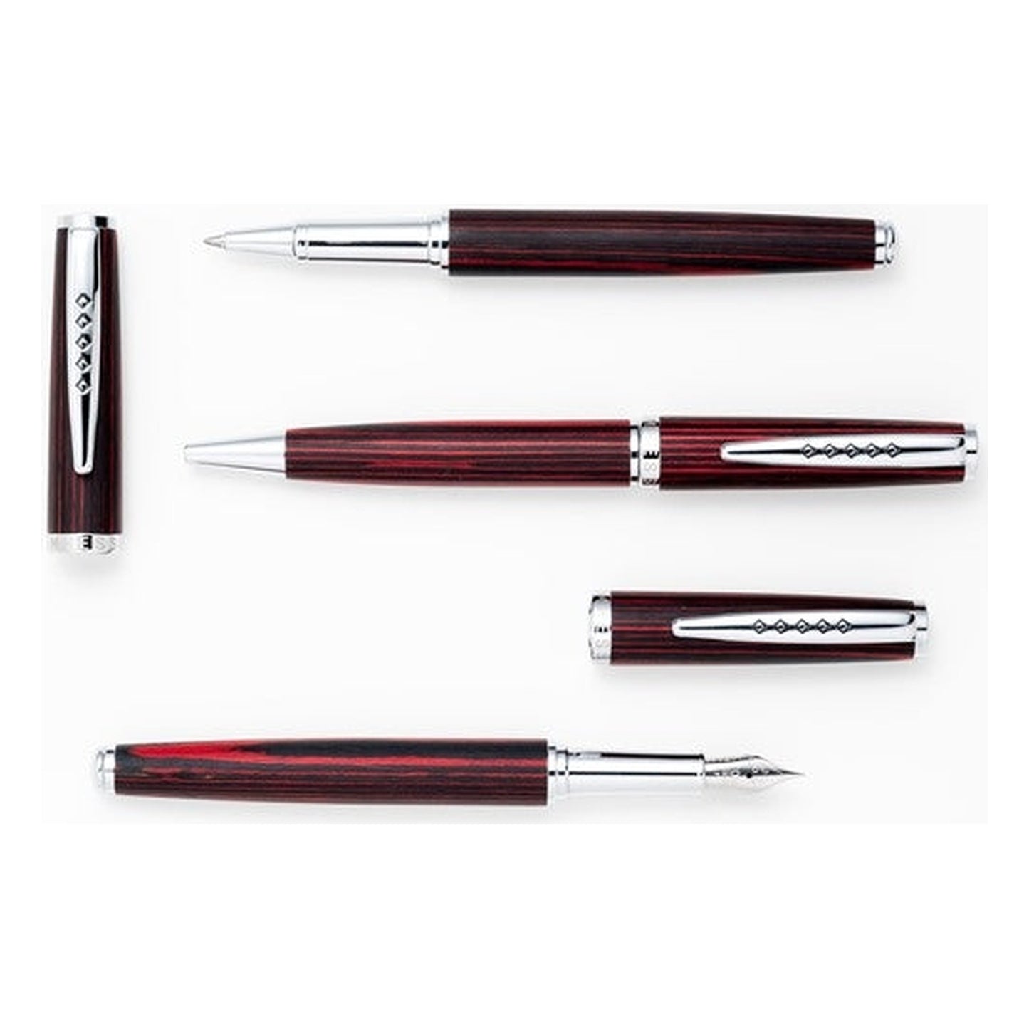 Tom Hessin Edinburgh Forth Bridge Red Fountain Pen