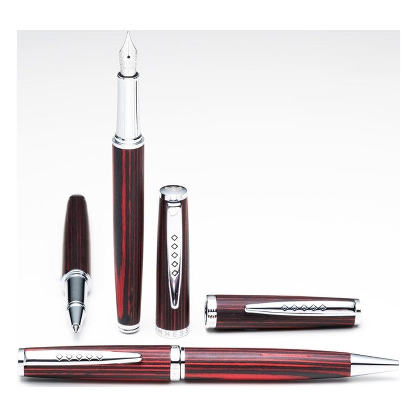Tom Hessin Edinburgh Forth Bridge Red Fountain Pen