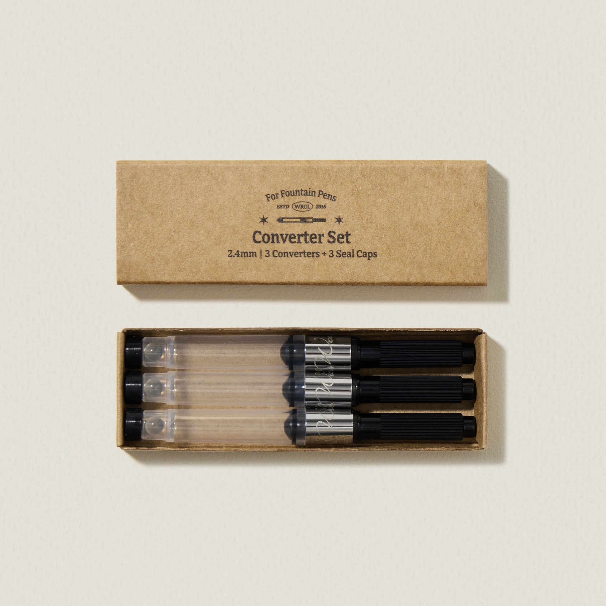 Wearingeul Fountain Pen Converter Set - 3 Converters + 3 Seal Caps