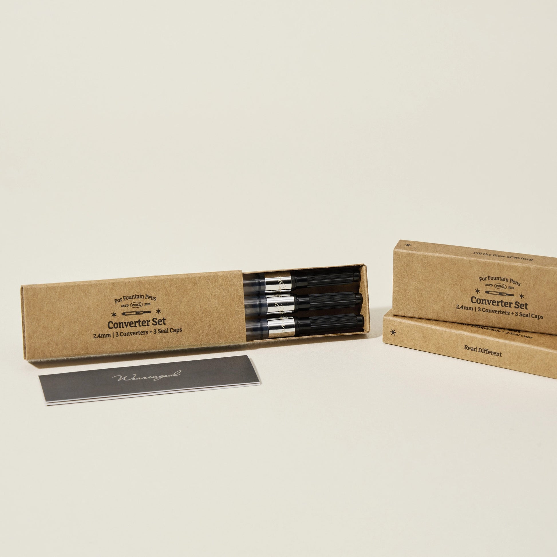 Wearingeul Fountain Pen Converter Set - 3 Converters + 3 Seal Caps