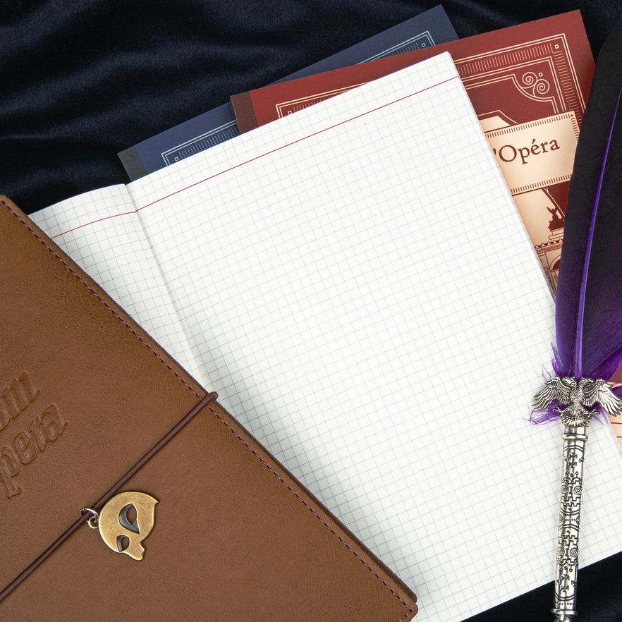Wearingeul "The Phantom of the Opera" Nobile A5 Journal Set (Leather Cover + 2 Notebooks)
