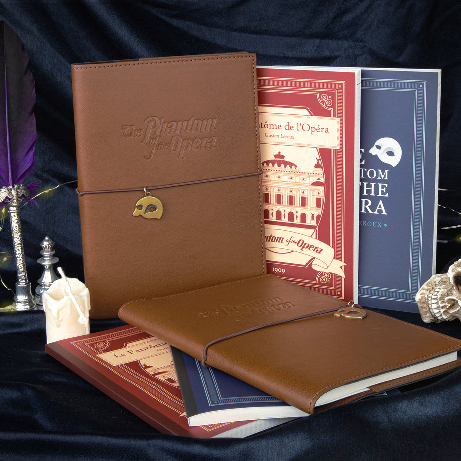 Wearingeul "The Phantom of the Opera" Nobile A5 Journal Set (Leather Cover + 2 Notebooks)