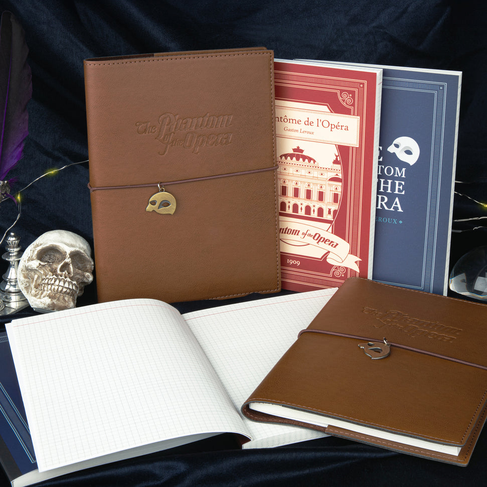 Wearingeul "The Phantom of the Opera" Nobile A5 Journal Set (Leather Cover + 2 Notebooks)